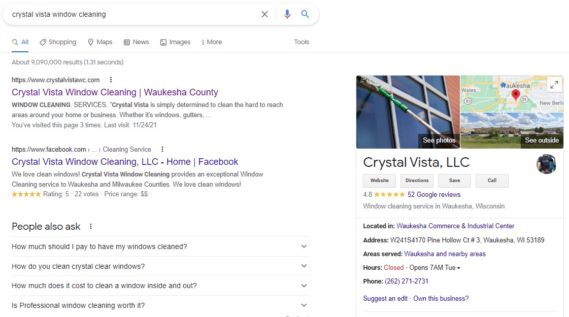 look for your Google Business Profile
