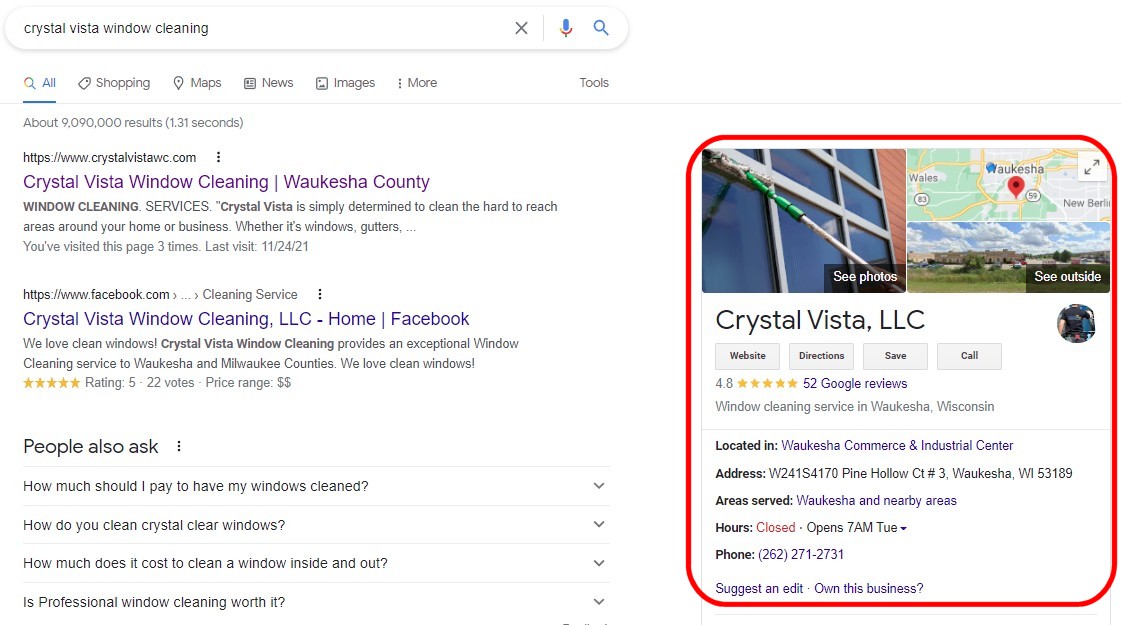 check for your Google Business Profile