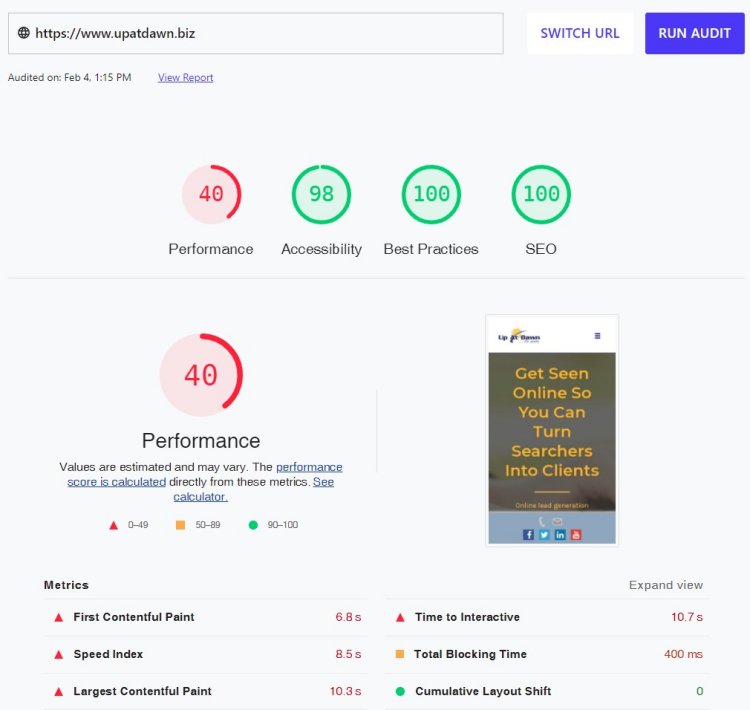 web dev performance