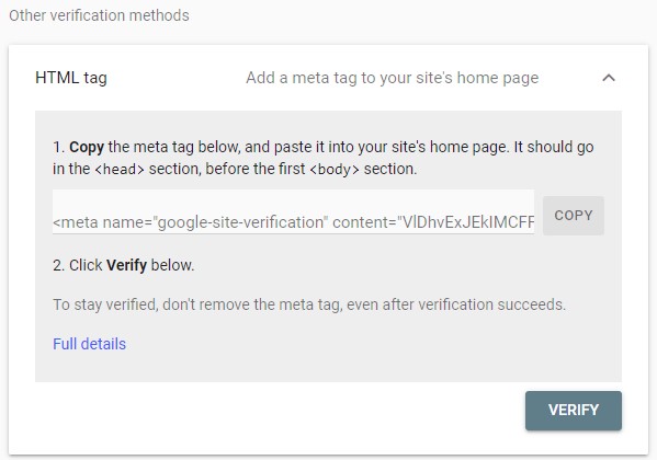 verification methods
