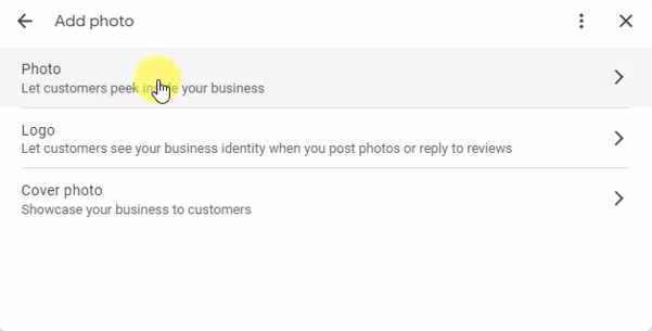 Add Photo to Google Business Profile